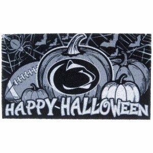 door mat Happy Halloween with Penn State Athletic Logo